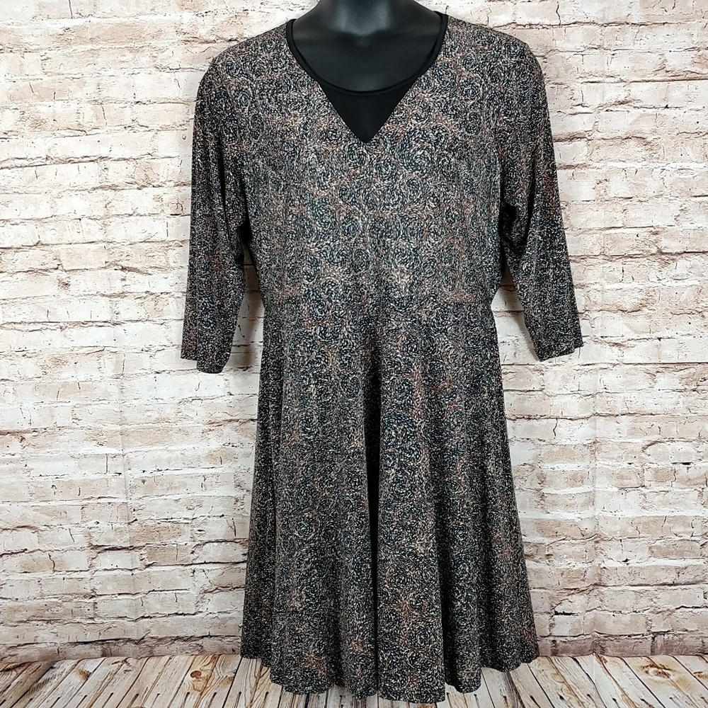 Grey 1XL Studio West Apparel midi dress